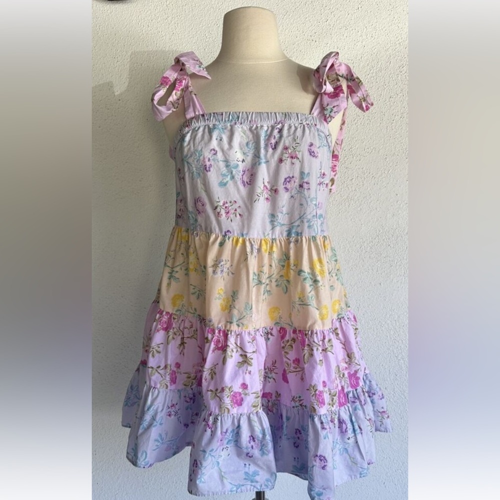 LoveShackFancy Target Jeanne tie-strap dress M